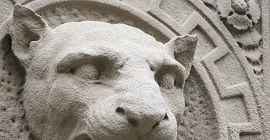 Panther sculpture head